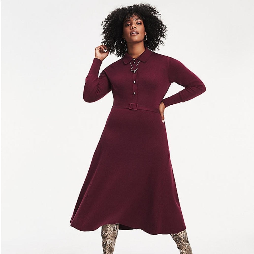 I’M LOOKING FOR! Tommy Zendaya burgundy midi dress